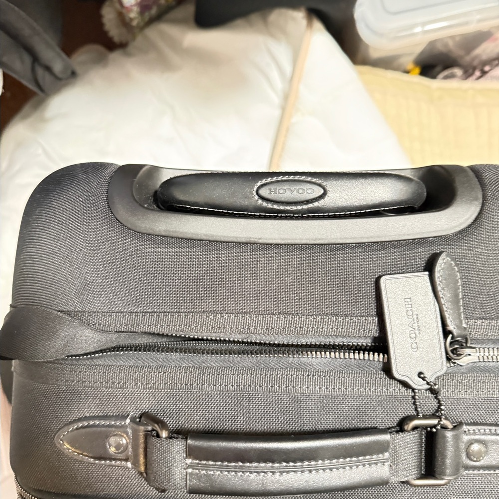 Coach Black Travel carry on  suitcase 19 x14 NWT - Picture 6 of 12
